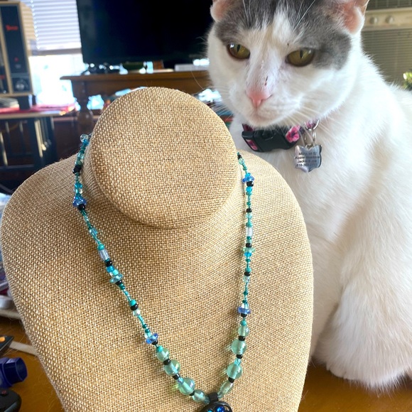 Vintage Rhinestone Pendant - Picture 2 of 4